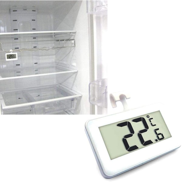 2st Mini Kylskåpstermometer med LCD-skärm