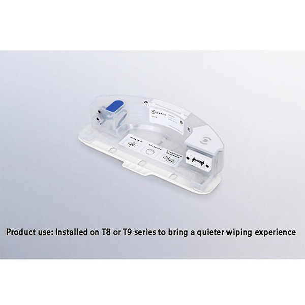 Vannbeholder og moppeklut for Deebot Ozmo T8/t8+/t9/t8 Max/t8 /t9 Max/t9 Power Ozmo Pro støvsuger Ty（hvit）