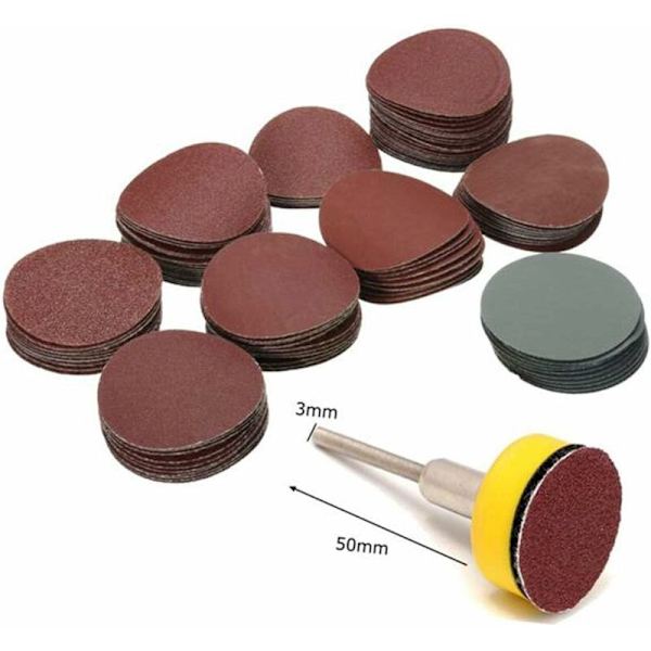 longziming Pimpsten + Slipskiva Set för Rengöringsverktyg 1/8 Grit Mini Poleringsborr 1 Tums Kraft Flexibelt Kit Tary Pads