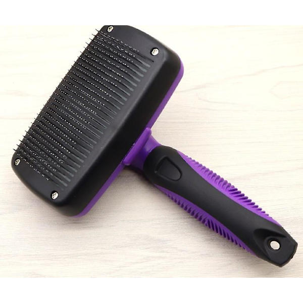 Selvrensende Slicker Brush for Hunder, Katter - Den ultimate hundebørsten for å fjerne hår, pels - Kam for pleie av langhårede og korthårede hunder, katter,