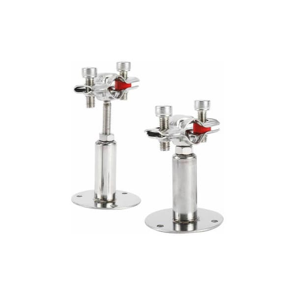 LMLY 2-pack väggmonterat rörhållare i rostfritt stål för rör med 32 mm diameter
