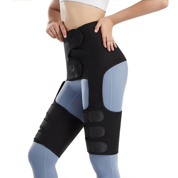 3 i 1 midje- og lårtrener Hamstring kompresjonshylse for hoftebrakett kompresjonshylse støtte 4. april 16（2XL）
