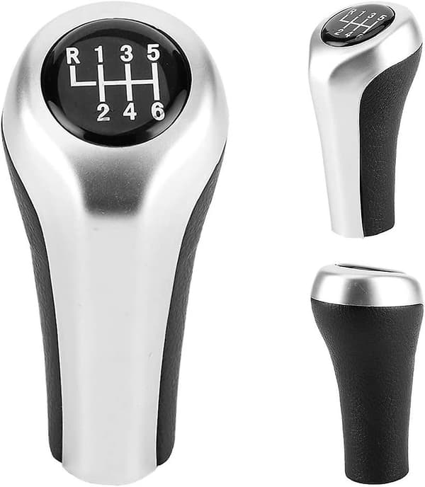 Gearskifteknap, 6-trins gearstangsknap Gearskifteknap til 3-serie 1-serie X1 E60 E61 E62 E87 E88 E90 E91 E83