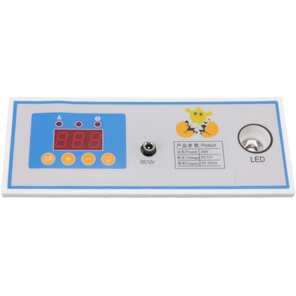 Inkubator Temperaturregulator Digital Helt Automatisk Äggkläckningsmaskin Termostat 30W 12V