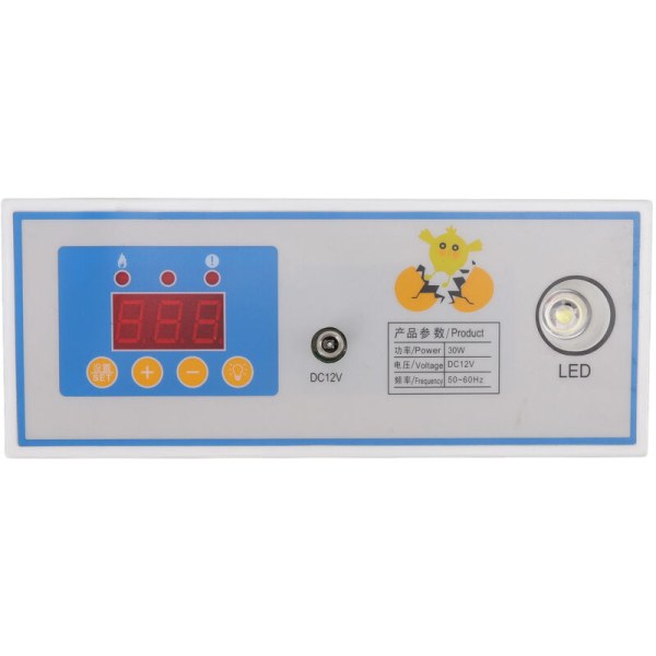 Inkubator Temperaturregulator Digital Helt Automatisk Äggkläckningsmaskin Termostat 30W 12V