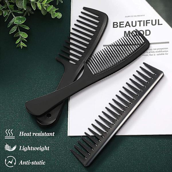 3-pack bredtandad anti-trasselkam anti-trasselkam hårstylingkam set