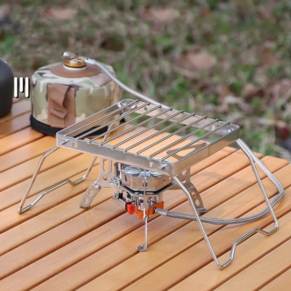 Grillställ utomhus Mini Grill Grilltak Grill Machete Spis Utomhus Rostfritt Stål Spishållare