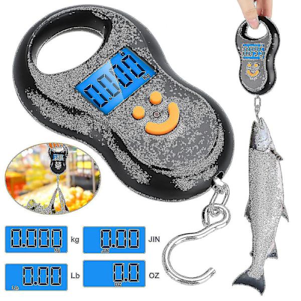Digital fiskvåg post hängande krok bagagevikt LCD mini bärbar 110 Lb