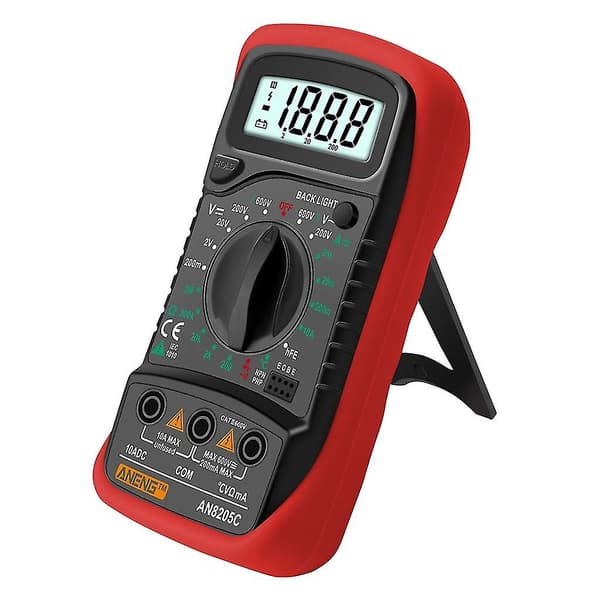 AC/DC Amperemåler Volt Ohm Tester Meter Diode Multimeter Elektrisk Tester Meter（Blå）