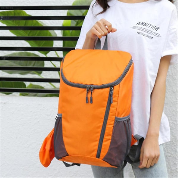 20L Vandring Dagspack, Vattenavvisande Lätt Packbar Ryggsäck För Resor Camping Utomhus (ORANGE)