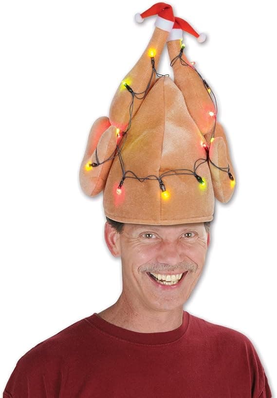 Julkalkonhatt | rolig festaccessoar | lysande hatt