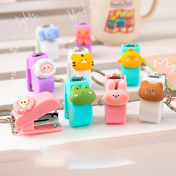 Kawaii tecknade djur Mini bärbar | Kontorsmaterial Skolmaterial - Bärbar -（Vit Får）