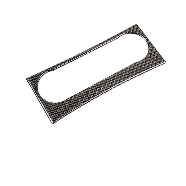 Midterkonsol Dash Opbevaringsbakke, Kulfiber Midterkonsol Aircondition Trim Cover Til (1stk, Sort)