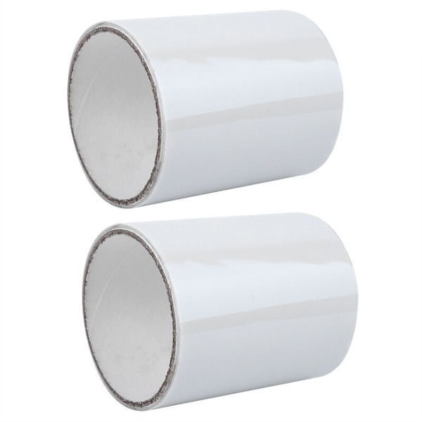2 st vita starka självhäftande vattentäta rörledningsslang läckagereparation tejp tillbehör 10 cm x 1,5 m