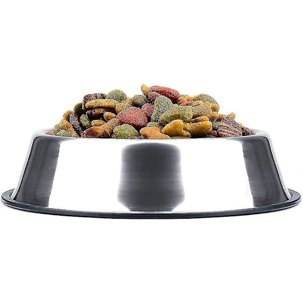 Jy rustfrit stål hundeskål med gummibase kompatibel med små/mellemstore/store hunde, kæledyr foderautomat