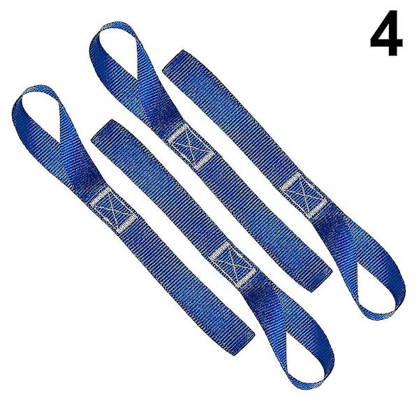 1/4/10 st 20,5 cm Multifunktionella motorcykelspännband Mjuka remmar Loopar för Harley（4 st）