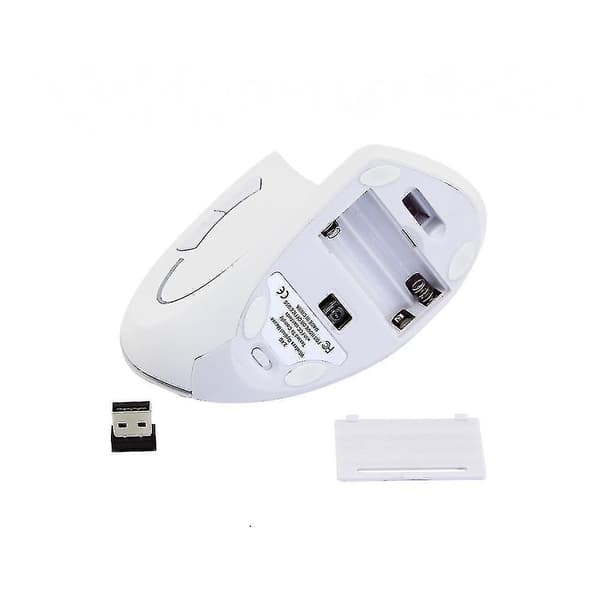 Trådløs, ergonomisk mus med 5 knapper, USB, forebygger musearm og epicondylitis