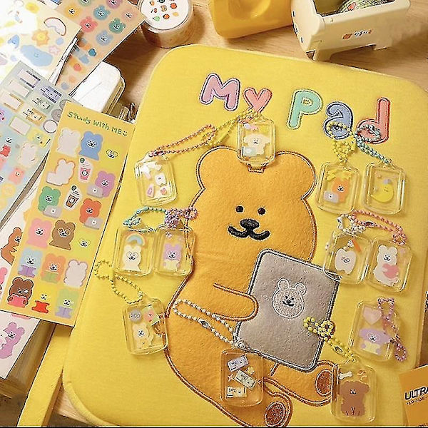Gul Ins Bear Laptop Väska 13 Apple Ipad Sleeve Case Väska För Dell Asus Hp Acer Laptop Väska