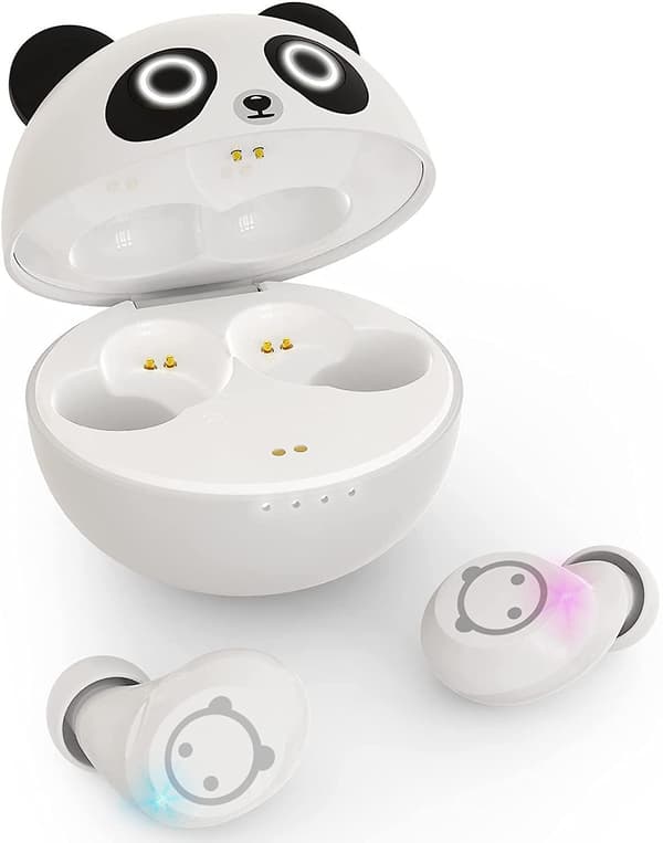 Panda Touch -langattomat Bluetooth-kuulokkeet latauskotelolla