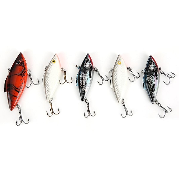 5pcs Artificial Lure Simulated VIB Full Swimming Layer Hard Baits Fishing Tackle Accessory