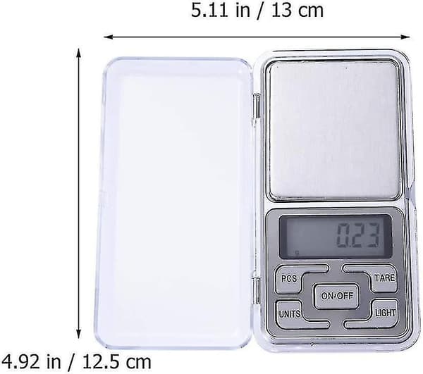 100g Digital Mini Lommeskala i Rustfrit Stål 0,01g Til Smykker Mønter Gave