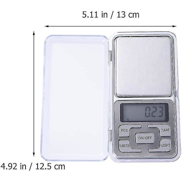 100g rustfritt stål digital minivekt lommevekt 0,01g for smykker mynter gave