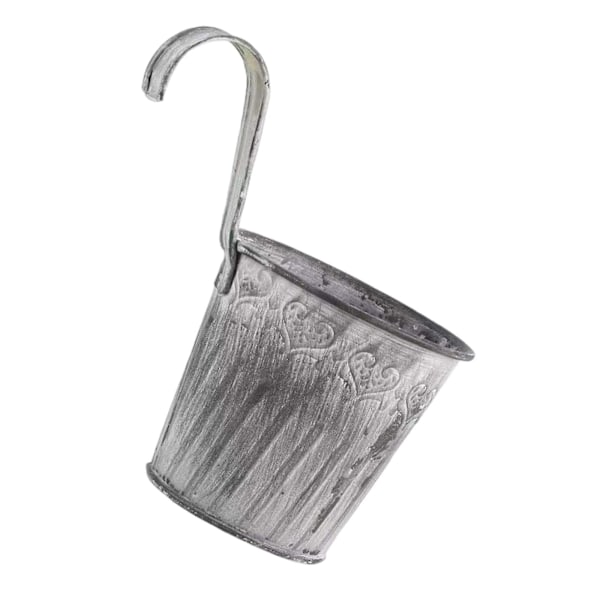 Retro Metall Hängande Planter Liten Prydnad Blomkruka För Staket Garde Kontor