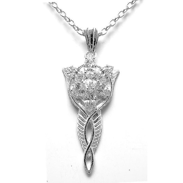 Lord Of The Rings Arwen Evenstar Silver Ndant Halsband