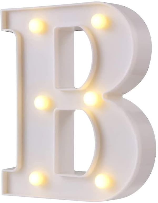 Led B-formet bokstavdekorativt lys