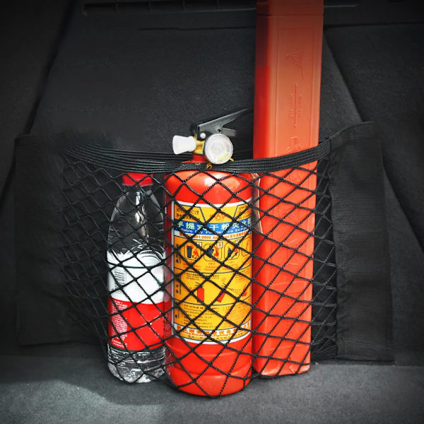 4X bagage nät för bagageutrymme, elastiskt nät för bagage, förvaringsnät för bil, organiseringsnät för bagageutrymme 25 x 30cm