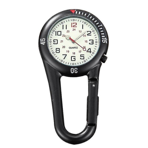 Clip On Carabiner Fob Watch Clock For Hiking Mountaineering Outdoor Backpack High Quality