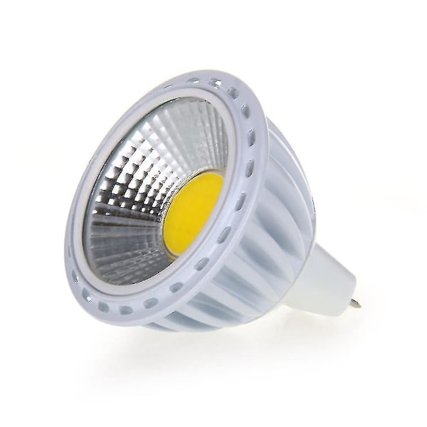 Gu5,3 / Mr16 6w Cob Led Pære Spot Pære 420lm 60 3000k Varm Hvid Dc 12v - meini (varm hvid)