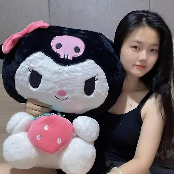 40/50/60cm Kuromi My Melody Jordbær Serie Plysdyr Dukke Tegneserie Sød Plys Pude Legetøj Gave（60CM，My Melody）