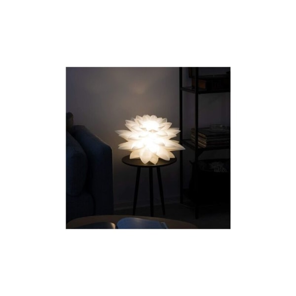 Pussellampa Design Lotus Lampskärm Lampa Gör det själv Installation - Belysning Blomma Vardagsrum - Häng- eller golvlampa - Blå