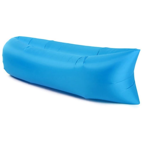 Uppblåsbar soffa Fällbar Vattentät Förhindra läckage Uppblåsbar solstolssoffa för resecamping Blå