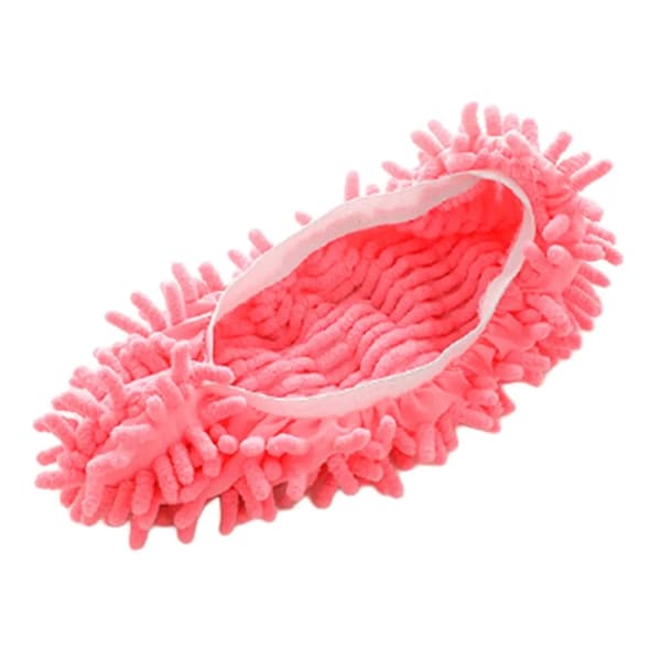 10 par Rosa Dammskor Rengöring Golv Mikrofiber Skoskydd Tvättsbara Mopptofflor för Vardagsrum