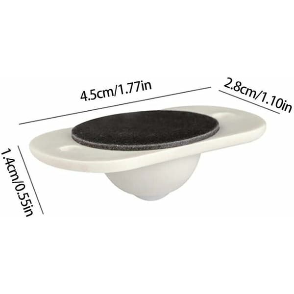 Självhäftande casterhjul Mini Solid Plastic Swivel Wheels 360° Möbelhjul 8-pack