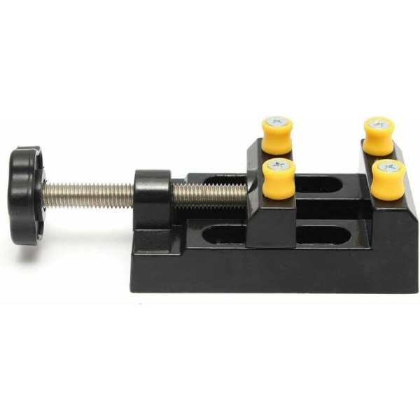 Mini platt skruvstycke - DIY hantverksverktyg, - Mini platt skruvstycke - Platt bordsbänksklämma - DIY Craft Tool (aluminium) - Longziming