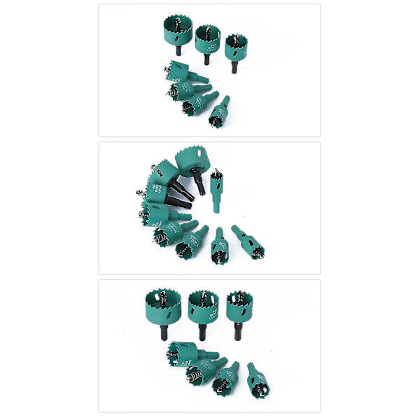 6 st skruvtappborrkit 6542 höghastighetsstål M10 M8 M6 M5 M4 M3 gängverktyg kort typ