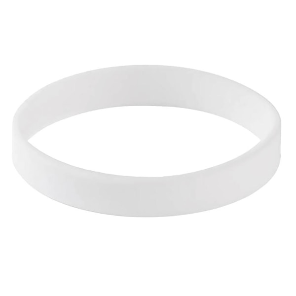 40 stk./pakke Blanke Silikone Armbånd Fashion Gummi Armbånd