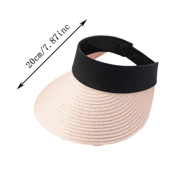 Kvinnors Sommar Solhatt Solskydd Stickning Hopvikbar Mode Casual Hatt