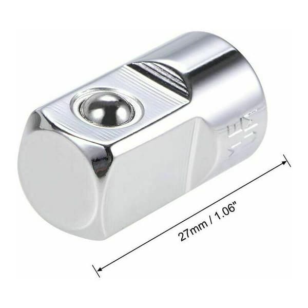 1/4 Hon till 1/2 Hane Cr-V Stål Reducer Bushing Adapter