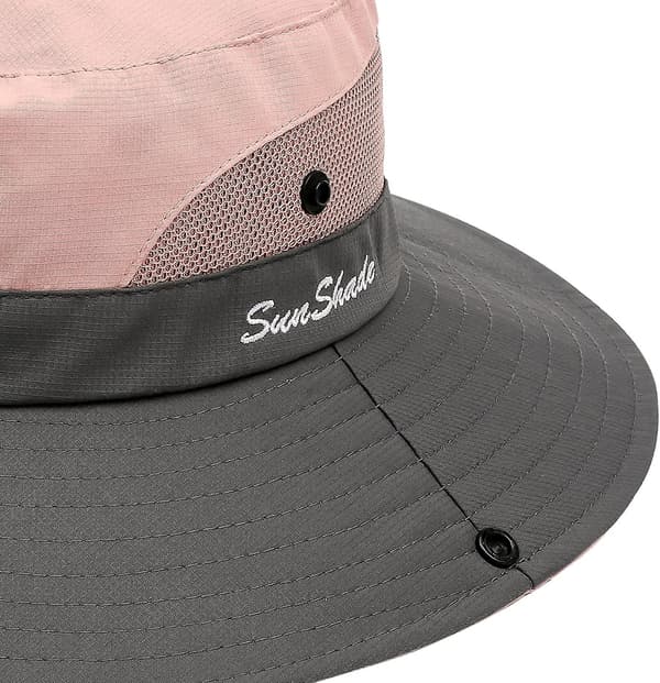 Dame Hestehale Solhatt UV-beskyttelse Sammenleggbar Mesh Bred Brede