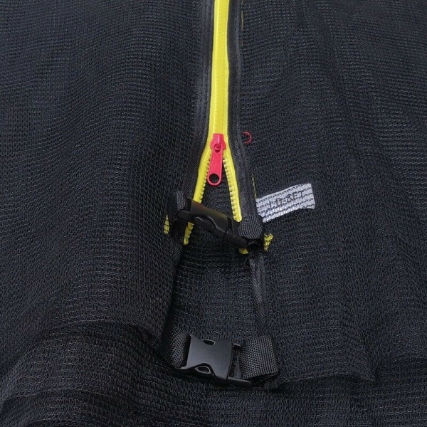 Ersättningsskyddsnät för studsmatta, ?? 305 cm Trampolin Säkerhetsnät med dragkedja, Skyddsnät med 8 raka stolpar