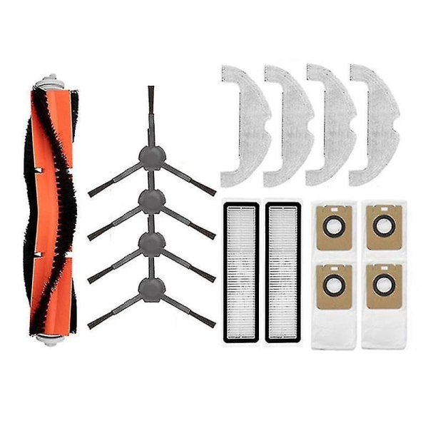 Til Xiaomi Dreame Bot D10 Plus Hoved Sidebørste Filter Mop Støvpose（Som Vist）