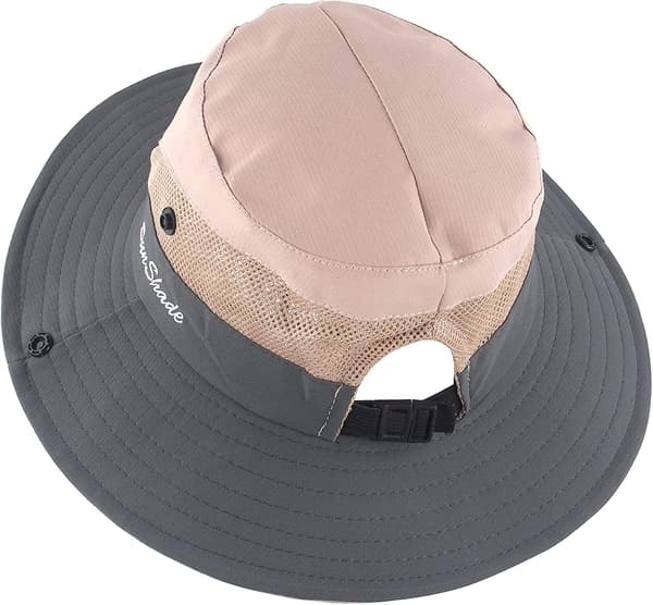 Dame Hestehale Solhat UV Beskyttelse Sammenklappelig Mesh Bred Skygge