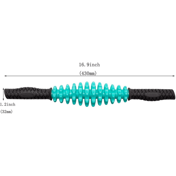 Massasjerull, Cellulittmassasjer, Terapimuskelrulle for rygg, Fascia, ben, fot, nakke (lyseblå)