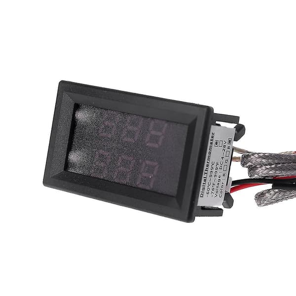 Industriel temperaturmåler med dobbelt digitalt LED-display termopar