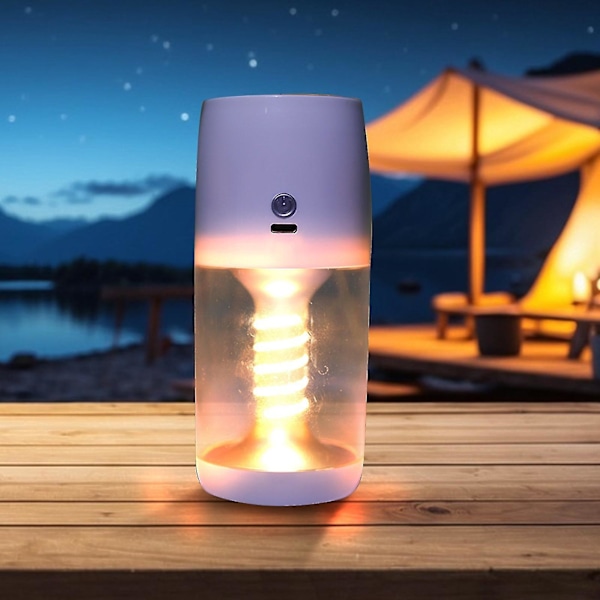 Flexibel filament utomhus camping ficklampa ljusjustering USB laddning belysning handhållen lampa（A）
