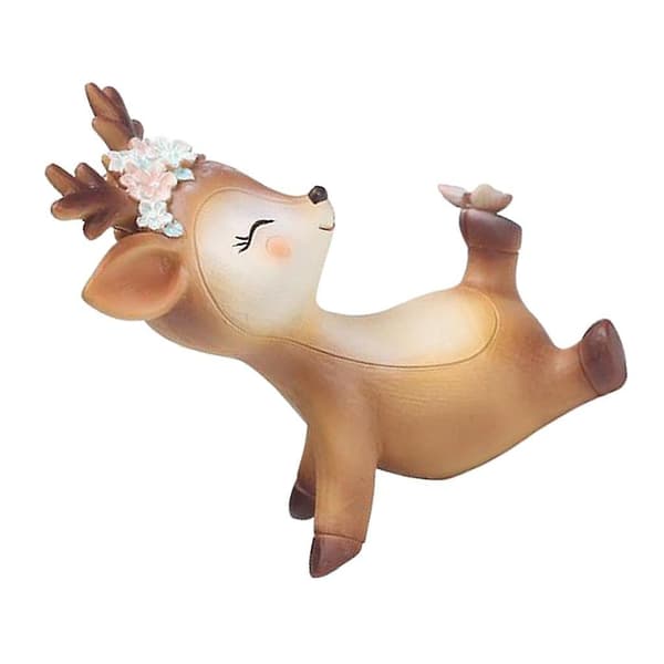 2 stk. Hjort Figur for Hjem Hage Dekorasjon Ornament Slem